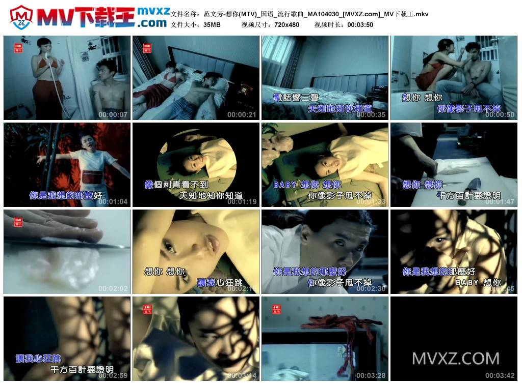 范文芳-想你(MTV)_国语_流行歌曲_MA104030